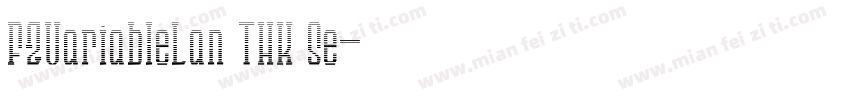 FZVariableLan THK Se字体转换